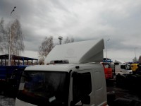 Установка аэродинамического пластикового спойлера-обтекателя на низкую крышу К-5490